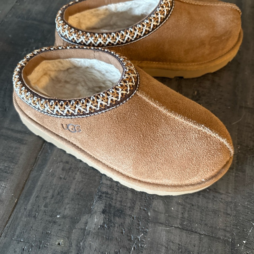 UGG Tan Suede Slippers
